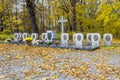 Mass grave of Polish soldiers on the Westerplatte, Poland Royalty Free Stock Photo