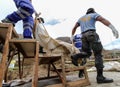 Mass grave for victims of typhoon Haiyan in Philippines