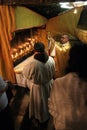 Mass in a Grotto of Nativity, Bethlehem, Israel Royalty Free Stock Photo