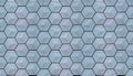 Mass of hexagonal cells seamless texture, three-dimensional effect.