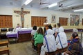 Mass at Mother Teresa`s grave at Mother`s house in Kolkata