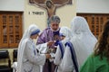 Mass at Mother Teresa`s grave at Mother`s house in Kolkata