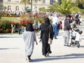 mass of Parisians, right on lawns of Jardin du Luxembourg