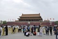 Beijing, 5th may: Tourists visiting the Forbbiden City from Beijing in China