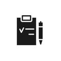 Mass production, clipboard icon - Vector. Simple element illustration from UI concept. Mass production, clipboard icon - Vector.