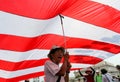 Mass protest greeted US President Barack Obama in Philippines Royalty Free Stock Photo