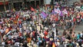 Mass protest greeted US President Barack Obama in Philippines Royalty Free Stock Photo