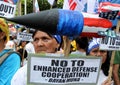 Mass protest greeted US President Barack Obama in Philippines