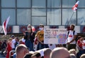 Mass protest rally in central Minsk against election result and on embattled 66th birthday Lukashenko.