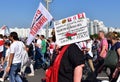 Mass protest rally in central Minsk against election result and on embattled 66th birthday Lukashenko.