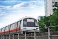 Mass Rapid Transit - Singapore MRT Train Royalty Free Stock Photo