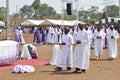 MASS OF REQUIEM OF THE MOTHER OF THE PRESIDENT LAURENT GBAGBO Royalty Free Stock Photo