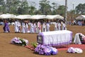 MASS OF REQUIEM OF THE MOTHER OF THE PRESIDENT LAURENT GBAGBO Royalty Free Stock Photo