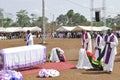 MASS OF REQUIEM OF THE MOTHER OF THE PRESIDENT LAURENT GBAGBO Royalty Free Stock Photo