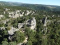 Mass of rocks in the Parc de loisirs de Montpellier-le-Vieux