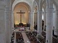 Mass at San Idelfonso Cathedral in Merida, Mexico Royalty Free Stock Photo