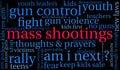 Mass Shootings Word Cloud Royalty Free Stock Photo