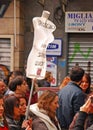 Mass Street Demonstration by Italians especially women against Italian Prime Minister Silvio Berlusconi, Napoli, Italy