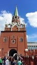 Borovitskaya tower of the Moscow Kremlin Royalty Free Stock Photo