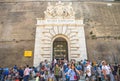 Mass-tourism at Vatican Museum in Rome