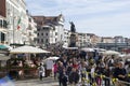 Mass tourism in venice, italy