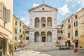 View at the Cathedral of Pietro Apostolo and San Francesco in Massa - Italy