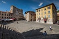 MASSA MARITTIMA, ITALY - May 14, 2017: medieval town in Italy, t Royalty Free Stock Photo