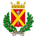 Massa official coat of arms of the city, Tuscany, Italy