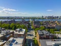 Boston Back Bay aerial view, MA, USA Royalty Free Stock Photo