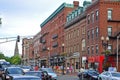Massachusetts Avenue in Cambridge, Boston, USA