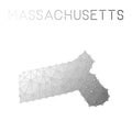 Massachusetts polygonal vector map.