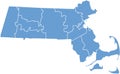 Massachusetts State by counties