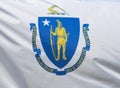 Massachusetts State Flag Royalty Free Stock Photo