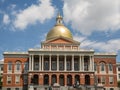 Massachusetts State House on Boston Freedom Trail Royalty Free Stock Photo