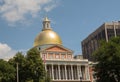 Massachusetts State House on Boston Freedom Trail Royalty Free Stock Photo