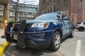 Massachusetts State Police car, Boston, USA Royalty Free Stock Photo