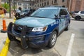 Massachusetts State Police car, Boston, USA Royalty Free Stock Photo