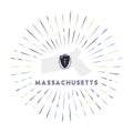 Massachusetts sunburst badge.