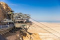 MASSADA, ISRAEL - JANUARY 4, 2026: Cable car station at historical site of Massada, Israel Royalty Free Stock Photo