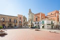 Massafra, Apulia - MAY 31, 2017 - Historic marketplace within th