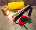 Massage accessories for spa, for creole massage and stone therapy ...