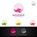 Massage, back pain and osteopathy Logo Design