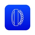 Massage brush icon blue vector Royalty Free Stock Photo