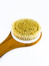 Massage brush made from natural pile