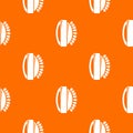 Massage brush pattern vector orange