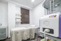 Massage cabin and healthy treatments in a beauty salon