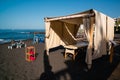 massage tent on the beach