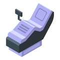 Massage chair icon isometric vector. Spa health Royalty Free Stock Photo