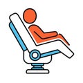 Massage Chair Icon on White Background. Vector Royalty Free Stock Photo