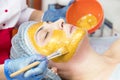 Massage and facial peels at the salon Royalty Free Stock Photo